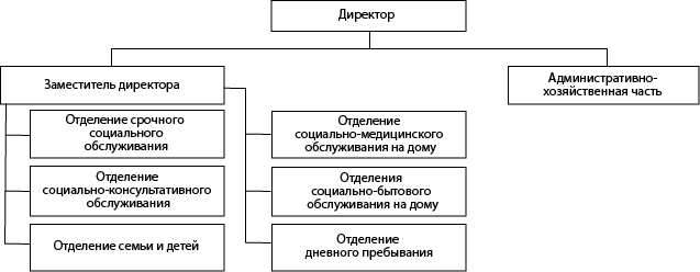 Структура ГБУ «Комплексный центр социального обслуживания населения Тонкинского района»